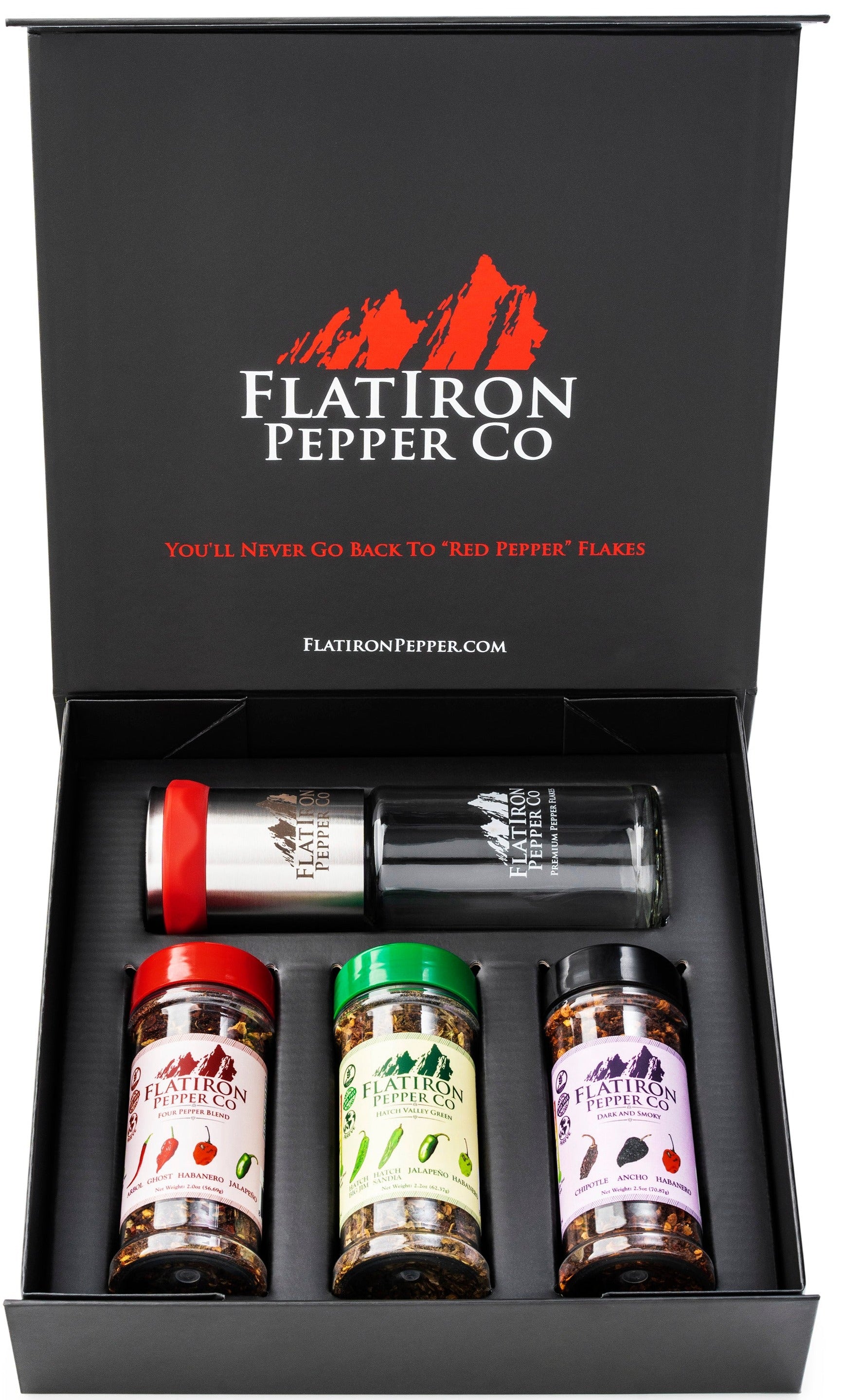  Customer reviews: Flatiron Pepper Co - Four Pepper Blend.  Premium Red Chile Flakes. Habanero - Jalapeno - Arbol - Ghost Pepper